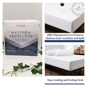 Cosy House Luxury Bamboo Mattress Protector King Size